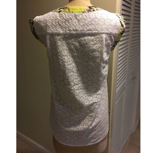 J. CREW TOP NEW PRINT SILK/ COTTON SIZE 0 - Picture 2 of 2